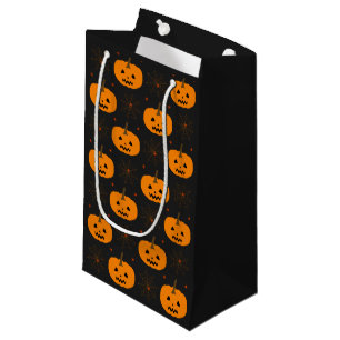 Petit Sac Cadeau Halloween Motif Citrouille Petit Cadeau