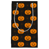 Petit Sac Cadeau Halloween Motif Citrouille Petit Cadeau (Devant)