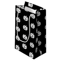 Halloween noir blanc Jack-o'-lantern motif mignon