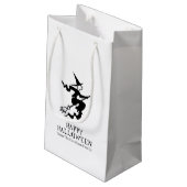 Petit Sac Cadeau Halloween sorcière noir et blanc traitement person (Dos Angle)