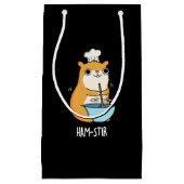 Petit Sac Cadeau Hamstir Funny Chef Hamster Pun Dark BG (Devant)