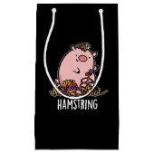 Petit Sac Cadeau Hamstring Funny Pig Pun Dark BG (Devant)