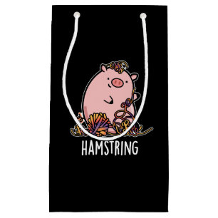 Petit Sac Cadeau Hamstring Funny Pig Pun Dark BG