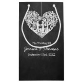 Petit Sac Cadeau Hanging Heart Tree Chalkboard Mariage Collection (Dos)