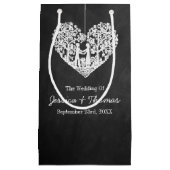 Petit Sac Cadeau Hanging Heart Tree Chalkboard Mariage Collection (Devant)