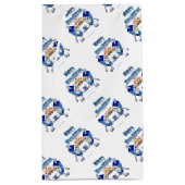 Petit Sac Cadeau Hanoukka Dancing Dreidels et Jelly Doughnut (Dos)