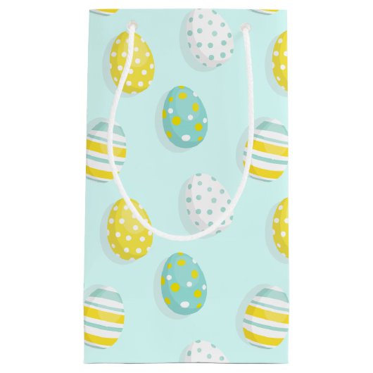 Petit Sac Cadeau Happy Easter Egg Pattern  (Devant)