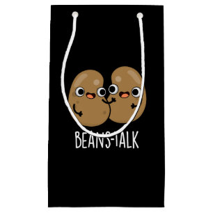 Petit Sac Cadeau Haricots Parler amusant Veggie Bean Pun Dark BG