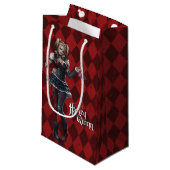 Petit Sac Cadeau Harley Quinn avec des dés flous (Devant Angle)