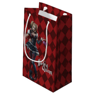 Petit Sac Cadeau Harley Quinn avec dés flous