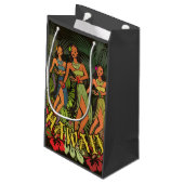 Petit Sac Cadeau Hawaii Aloha Palm Hula Art Design (Dos Angle)