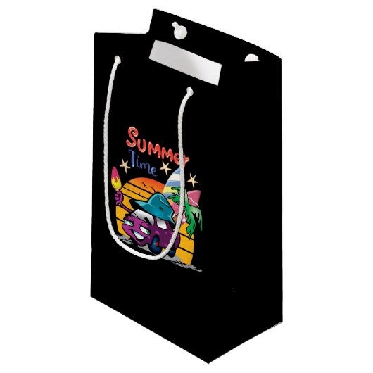 Petit Sac Cadeau Heure d'été (Devant Angle)