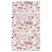 Petit Sac Cadeau Heureuse Sainte-Valentin (Devant)