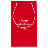 Petit Sac Cadeau Heureuse Sainte-Valentin, rouge blanc mignon (Dos)