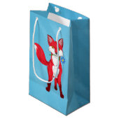 Petit Sac Cadeau Heureux Fox (Devant Angle)