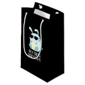 Petit Sac Cadeau Hey Hop Stuff Funny Hot Rabbit Pun Dark BG (Devant Angle)