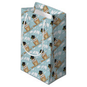 Petit Sac Cadeau Hibou diplômé (Devant Angle)