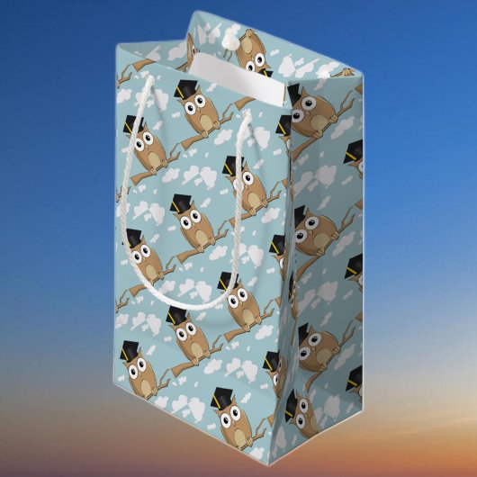 Petit Sac Cadeau Hibou diplômé