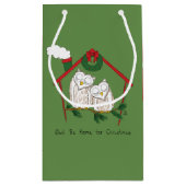 Petit Sac Cadeau Hibou Noël mignon Enfants (Dos)