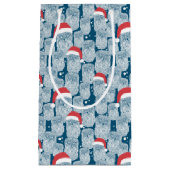 Petit Sac Cadeau Hiboux polaires dans Noël (Devant)