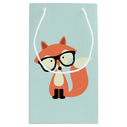 Petit Sac Cadeau Hipster Red Fox (Dos)