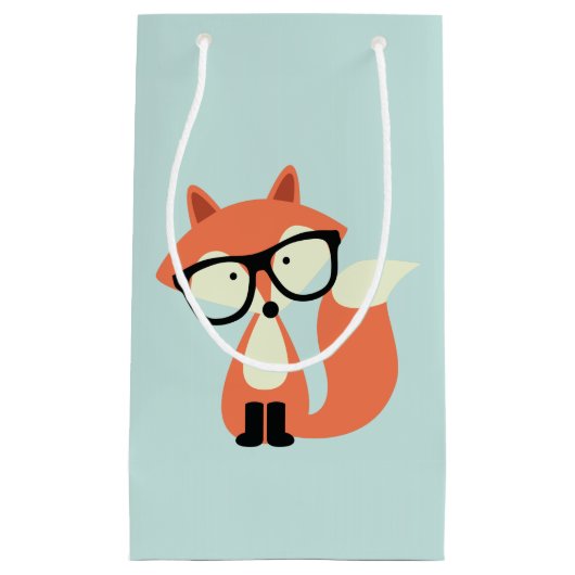 Petit Sac Cadeau Hipster Red Fox (Devant)