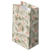 Petit Sac Cadeau Hisbiscus Tropical Palm Tree Motif (Dos Angle)