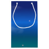 Petit Sac Cadeau Hiver Magie Top Chapeau & Arbre (Dos)