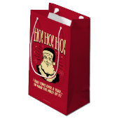 Petit Sac Cadeau Ho ! Ho ! Ho ! (Dos Angle)