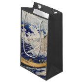 Petit Sac Cadeau Hokusai Ocean Waves Sea Boats (Devant Angle)