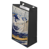 Petit Sac Cadeau Hokusai Ocean Waves Sea Boats (Dos Angle)