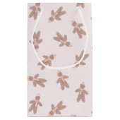 Petit Sac Cadeau Holiday Gingerbread Man pink (Dos)