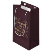Petit Sac Cadeau Holiday Joy Gift Bag (Devant Angle)