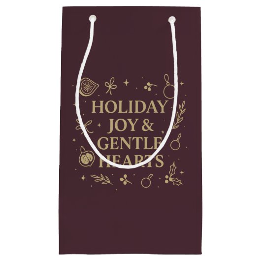 Petit Sac Cadeau Holiday Joy Gift Bag (Devant)