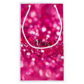 Petit Sac Cadeau Hot Parties scintillant rose moderne Glam Bachelor (Dos)