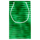 Petit Sac Cadeau Huile à bandes vertes (Dos)