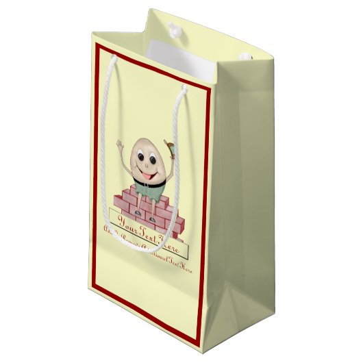 Petit Sac Cadeau Humpty Dumpty (Devant Angle)