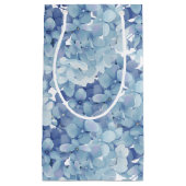 Petit Sac Cadeau Hydrangea fleurs aquarelle (Devant)