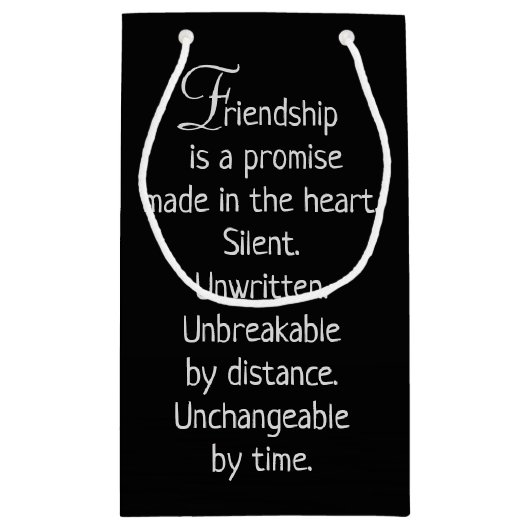 Petit Sac Cadeau Hydrangée Violette Sur Noir (Dos)