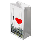Petit Sac Cadeau I art de mot de Londres de coeur (Devant Angle)