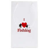 Petit Sac Cadeau I Heart Fishing (Dos)