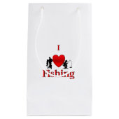 Petit Sac Cadeau I Heart Fishing (Devant)