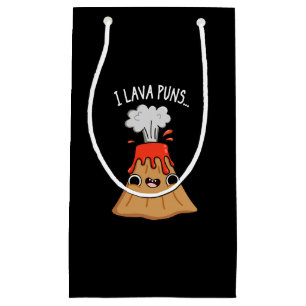 Petit Sac Cadeau I Lava Puns drôle Géologie Volcano Pun Dark BG