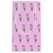 Petit Sac Cadeau "Ice Cream Party" (Devant)