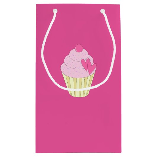 Petit Sac Cadeau illusima Design rose (Dos)