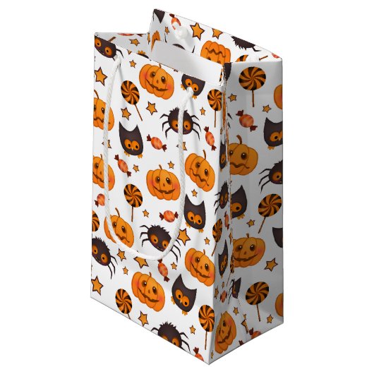 Petit Sac Cadeau Illustration mignonne de motif de Halloween (Devant Angle)