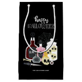 Petit Sac Cadeau Illustrations de crânes et de potions Halloween he (Devant)