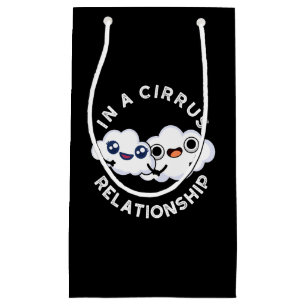 Petit Sac Cadeau I'm In A Cirrus Relation Cloud Pun Dark BG