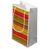 Petit Sac Cadeau Impression à l'africaine (Dos Angle)
