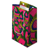 Petit Sac Cadeau Impression africaine (Devant Angle)